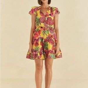 Farm Rio Fruit Dream Ruffle Summer Dress